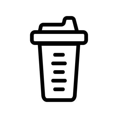 Spor sıvısı ikon vektörü. İzole edilmiş kontür sembolü gösterimi