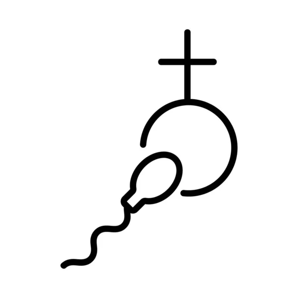 Koncepce vektoru ikony miminka. Izolovaný obrysový symbol ilustrace — Stockový vektor