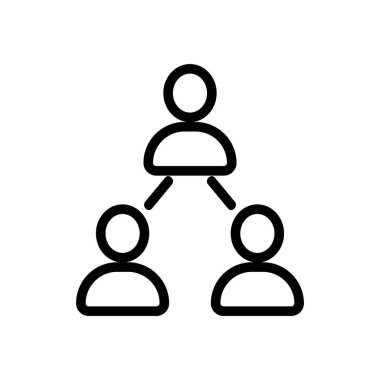 Pazarlık yapan insanlar ikon vektörü. İzole edilmiş kontür sembolü gösterimi