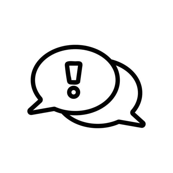 Vetor ícone conversa. Isolado contorno símbolo ilustração — Vetor de Stock