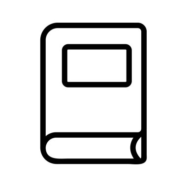 Hukuk kitabı ikonu vektörü. İzole edilmiş kontür sembolü gösterimi