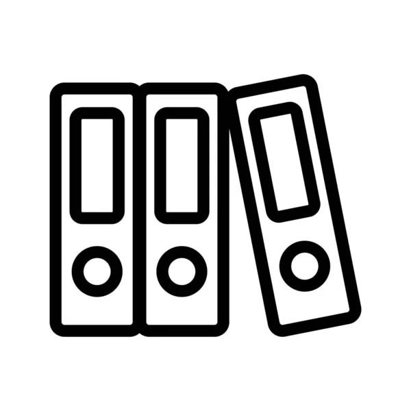 Documentos de papel vector icono. Ilustración del símbolo de contorno aislado — Vector de stock
