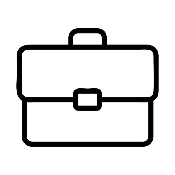 Вектор значков портфеля. Изолированная контурная иллюстрация — стоковый вектор