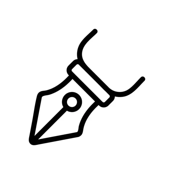 Vettore di icone copywriting. Illustrazione del simbolo del contorno isolato — Vettoriale Stock