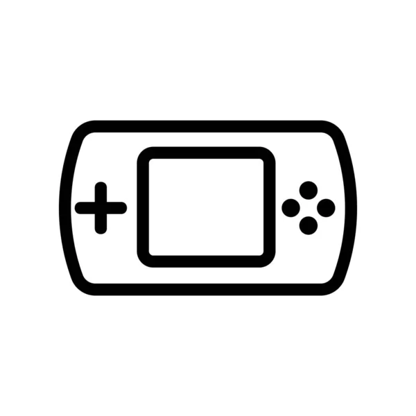 Juego joystick icono vector. Ilustración del símbolo de contorno aislado — Vector de stock