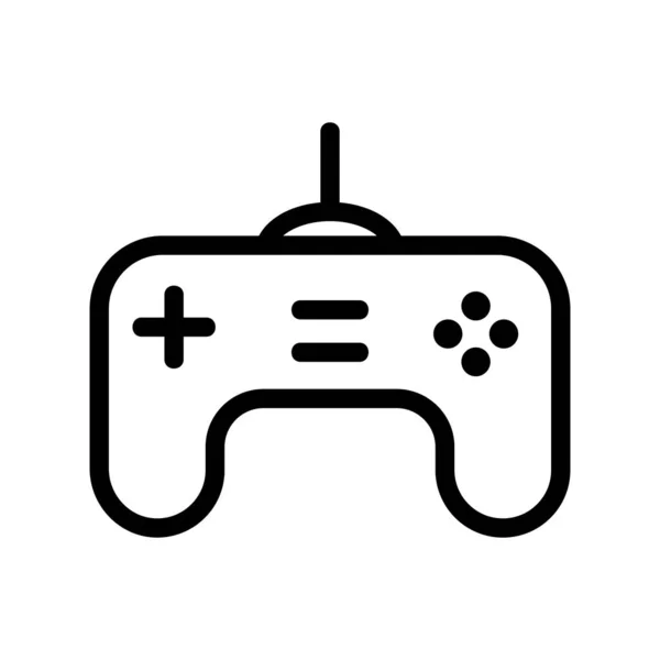 Juego joystick icono vector. Ilustración del símbolo de contorno aislado — Vector de stock