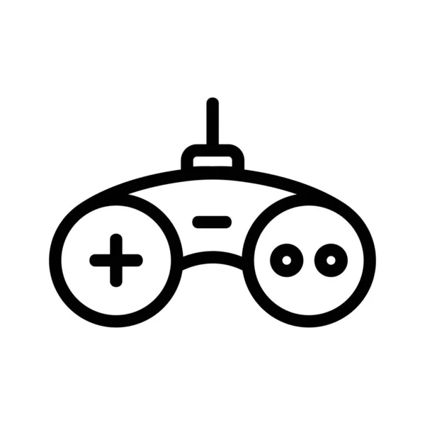 Juego joystick icono vector. Ilustración del símbolo de contorno aislado — Vector de stock