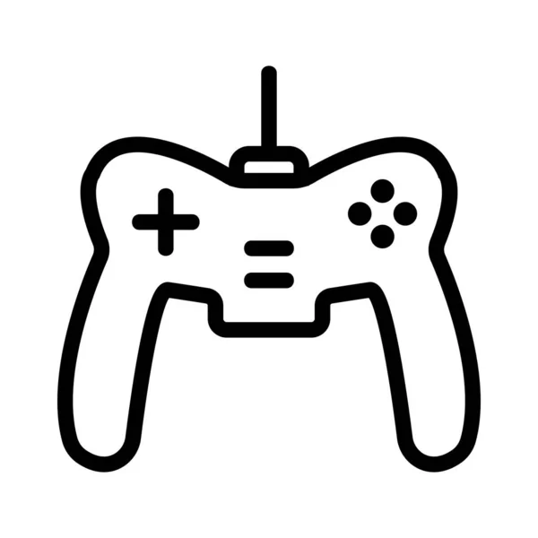 Juego joystick icono vector. Ilustración del símbolo de contorno aislado — Vector de stock