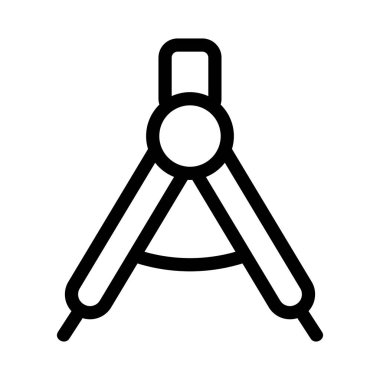 Dairesel ikon vektörü. İzole edilmiş kontür sembolü gösterimi