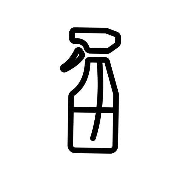 Vaporiser dans le vecteur icône bouteille. Illustration de symbole de contour isolé — Image vectorielle