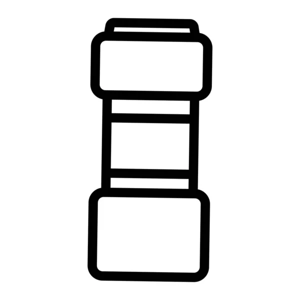 Prášek pro vektor ikon v kuchyni. Izolovaný obrysový symbol ilustrace — Stockový vektor