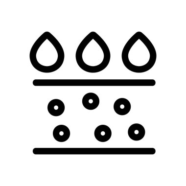 Vektör simgesini emiyor. İzole edilmiş kontür sembolü gösterimi