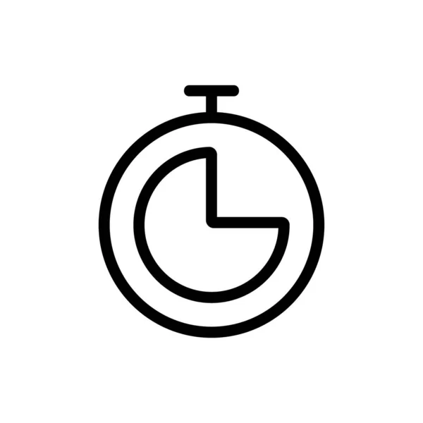 Tiempo de trabajo vector icono. Ilustración del símbolo de contorno aislado — Vector de stock