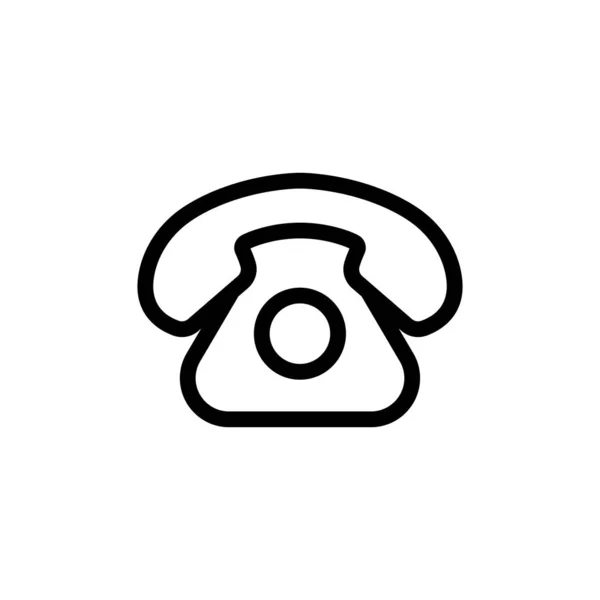 Ev telefonu ikon vektörü. İzole edilmiş kontür sembolü gösterimi — Stok Vektör