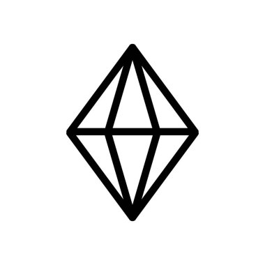 Amber ikon vektörü. İzole edilmiş kontür sembolü gösterimi