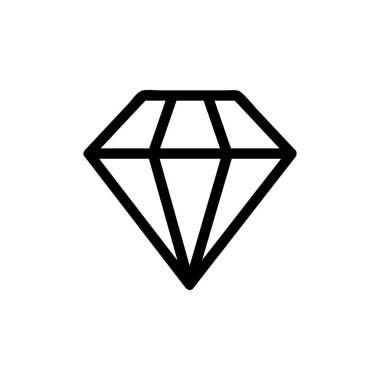 Aquamarine taşı ikon vektörü. İzole edilmiş kontür sembolü gösterimi