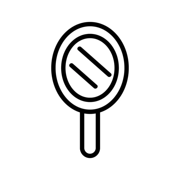 Uchwyt ikony wektora lustrzanego. Ilustracja izolowanego symbolu konturu — Wektor stockowy