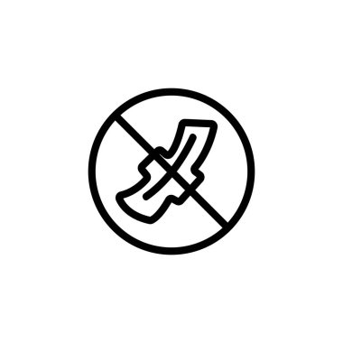 İşaretli tuvalet ikonu vektörü. İzole edilmiş kontür sembolü gösterimi