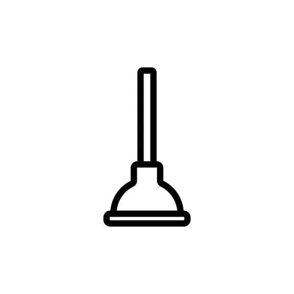 Puntero vector icono de inodoro. Ilustración del símbolo de contorno aislado — Archivo Imágenes Vectoriales