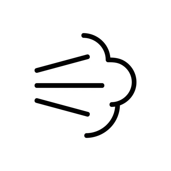 Vektor ikony postřiku. Izolovaný obrysový symbol ilustrace — Stockový vektor