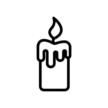 Tören mumu ikon vektörü. İzole edilmiş kontür sembolü gösterimi