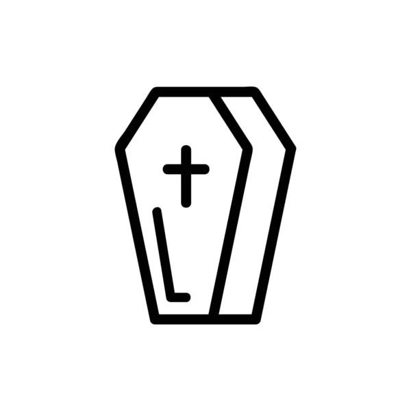 Kista ikon vektor. Isolerad kontur symbol illustration — Stock vektor