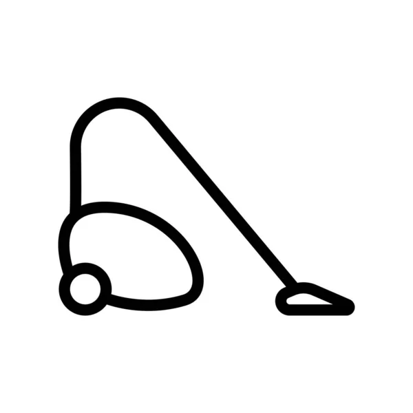Odkurzacz do czyszczenia ikony wektora. Ilustracja izolowanego symbolu konturu — Wektor stockowy