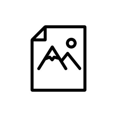 vektör simgesini içeren dosya. İzole edilmiş kontür sembolü gösterimi