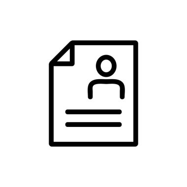 Simge vektörüne devam. İzole edilmiş kontür sembolü gösterimi