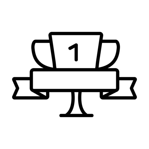 Sport Cup icône vecteur. Illustration de symbole de contour isolé — Image vectorielle