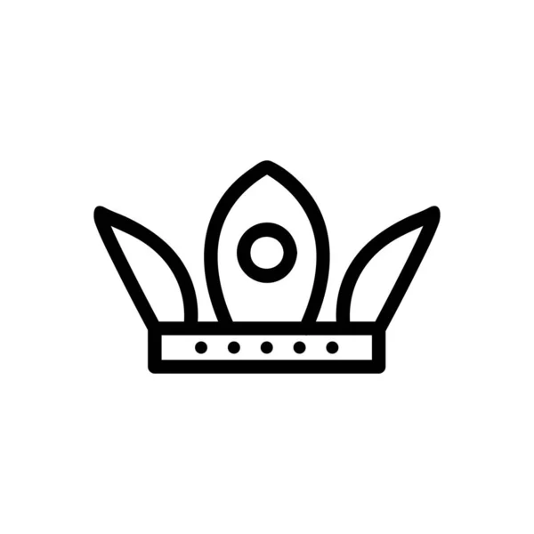 The imperial crown icon is a vector. Isolated contour symbol illustration — 图库矢量图片