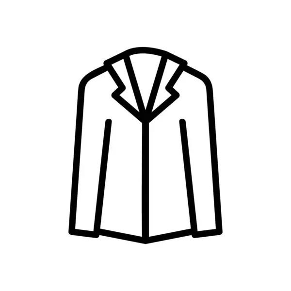 Vetor ícone traje dos homens. Isolado contorno símbolo ilustração — Vetor de Stock