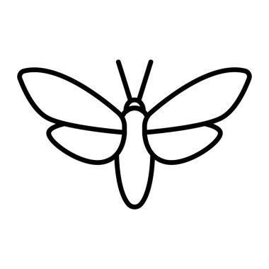 mol simgesi vektörü. İzole edilmiş kontür sembolü gösterimi