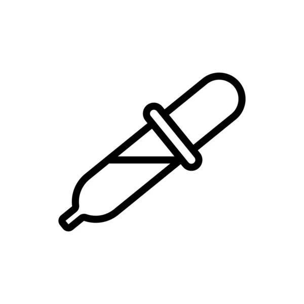 Dawka ikony lekarskiej. Ilustracja izolowanego symbolu konturu — Wektor stockowy