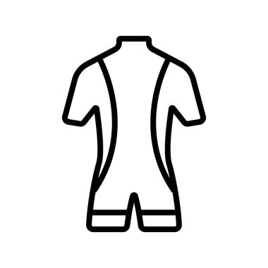 Kostüm dalgıç ikon vektörü. İzole edilmiş kontür sembolü gösterimi