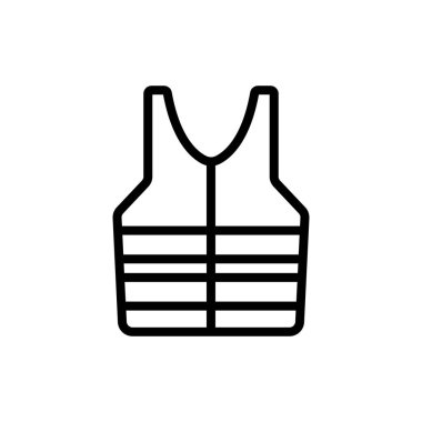 Kurtarma jölesi ikon vektörü. İzole edilmiş kontür sembolü gösterimi