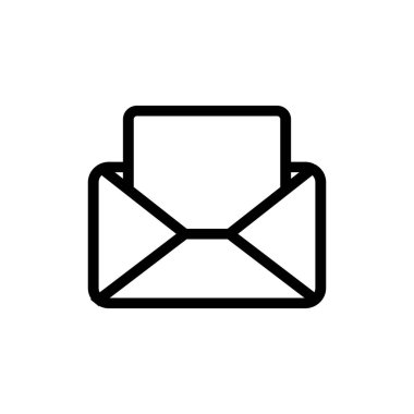 Harf simgesi vektörünü oku. İzole edilmiş kontür sembolü gösterimi