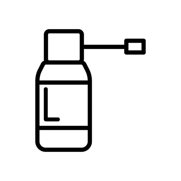 Medizin für den Kehlkopfsymbolvektor. Isolierte Kontursymboldarstellung — Stockvektor