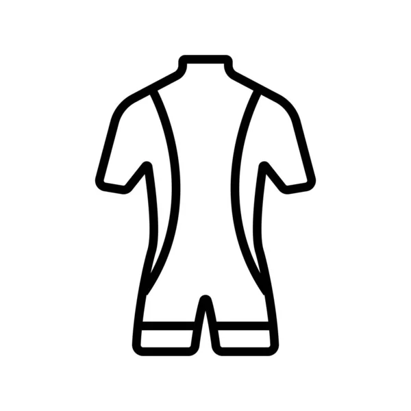 Wektor ikony nurka kostiumowego. Ilustracja izolowanego symbolu konturu — Wektor stockowy