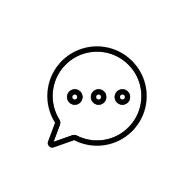 Test simgesi vektörlü mesaj. İzole edilmiş kontür sembolü gösterimi