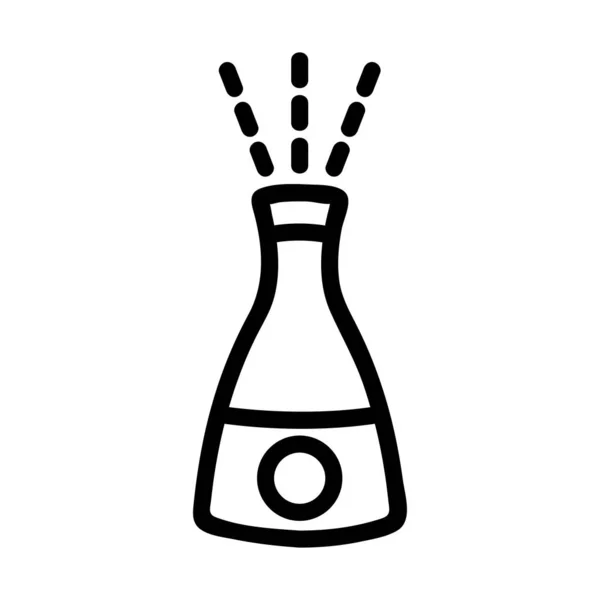 Luftfeuchtigkeitssymbolvektor. Isolierte Kontursymboldarstellung — Stockvektor