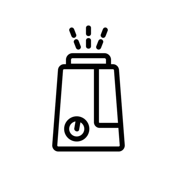 Vetor ícone hidratante ar. Isolado contorno símbolo ilustração — Vetor de Stock