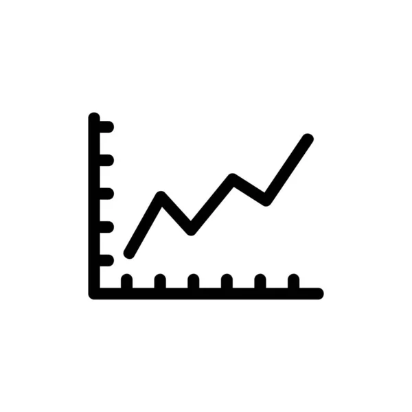 Діаграма зростання і падіння вектора піктограм. Ізольована контурна символьна ілюстрація — стоковий вектор