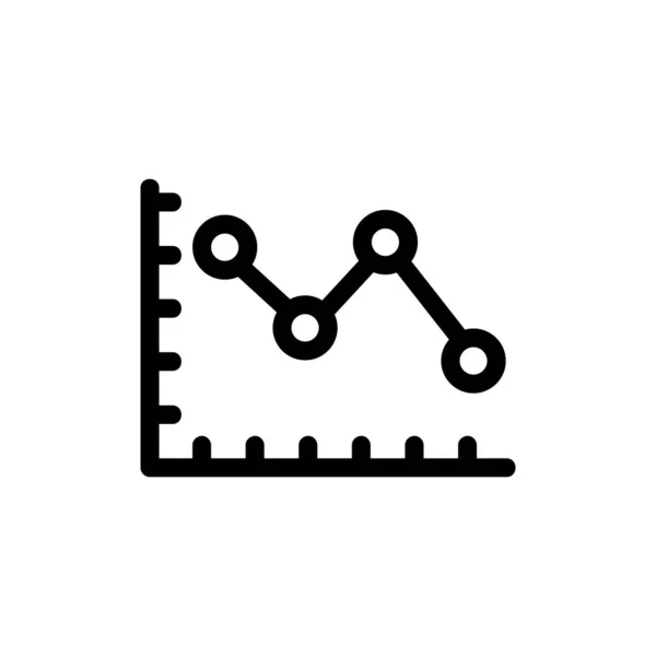 Vector icono gráfico. Ilustración del símbolo de contorno aislado — Vector de stock