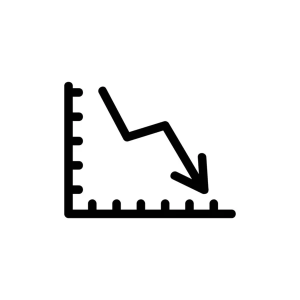 Programar la reducción del icono del vector. Ilustración del símbolo de contorno aislado — Vector de stock