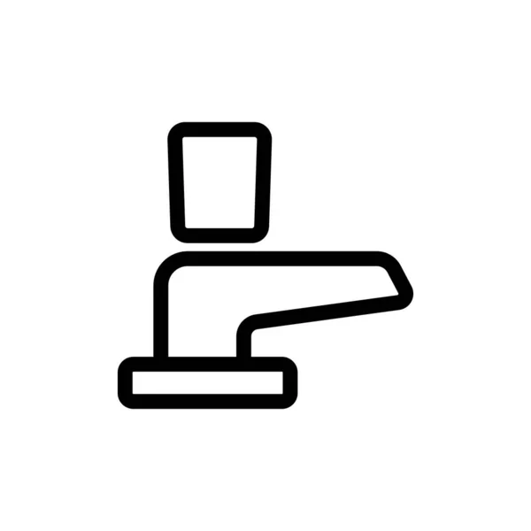 Vattenblandare ikon vektor. Isolerad kontur symbol illustration — Stock vektor