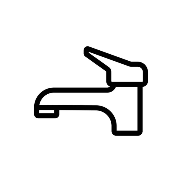 Watermixer icoon vector. Geïsoleerde contoursymbool illustratie — Stockvector