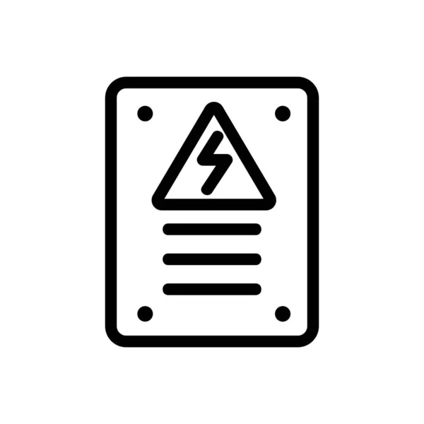 Elektrische flap icoon vector. Geïsoleerde contoursymbool illustratie — Stockvector