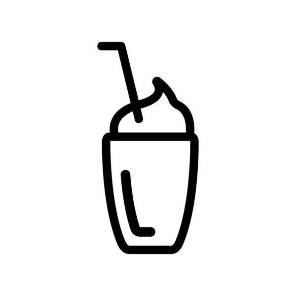 Ikonen-Vektor für Kaffeetrinken. Isolierte Kontursymboldarstellung — Stockvektor