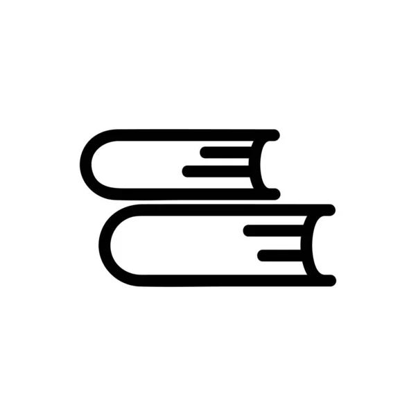 Bir yığın ikon vektör kitabı. İzole edilmiş kontür sembolü gösterimi — Stok Vektör